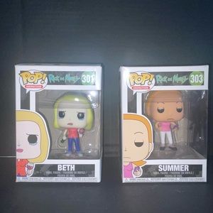 Beth and Summer Funko Pops